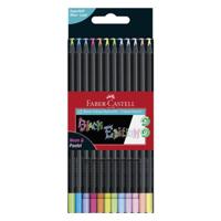 Faber Castell Kleurpotlood Black Edition - 12 stuks neon+pastel - thumbnail