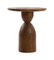 Light & Living Bijzettafel 'Torir' Mangohout, 40cm, kleur Bruin - thumbnail