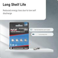 HyCell Knoopcel LR44 1.5 V 4 stuk(s) 140 mAh Alkaline AG13 - thumbnail