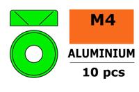 Sluitring M4 "Groen" voor verzonken schroeven, Aluminium (10st) - thumbnail