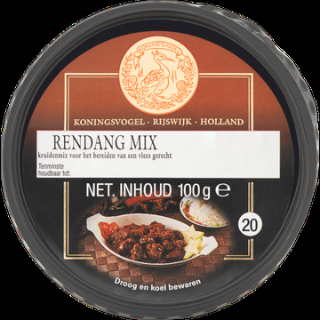 Koningsvogel Rendang Mix 100 g bij Jumbo Koningsvogel Rendang Mix 100 g bij Jumbo