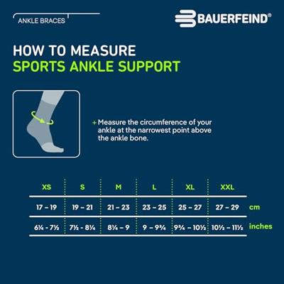 Bauerfeind Sports Ankle Support Enkelbrace - S - Rechts - Zwart