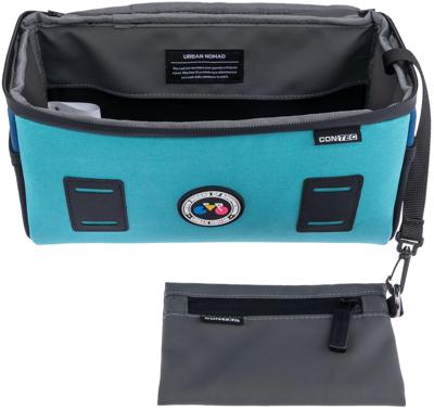 CONTEC stuurtas "urban nomad front 4.2". ct handlebar bag urban nomad front 4.2 turquoise