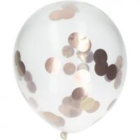Confetti Ballonnen Rosé Goud (4st) - thumbnail
