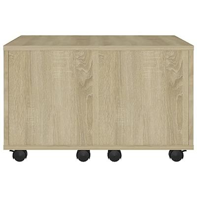Salontafel 60x60x30 cm spaanplaat sonoma eikenkleurig
