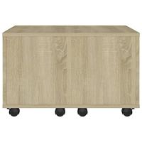 Salontafel 60x60x30 cm spaanplaat sonoma eikenkleurig - thumbnail