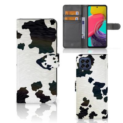 Samsung Galaxy M53 | Telefoonhoesje | Met pasjeshouder | Koeienvlekken