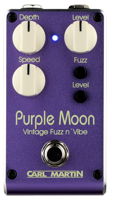 Carl Martin Purple Moon Dual Speed Vintage Fuzz n&apos; Vibe Pedal
