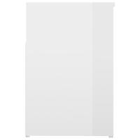 Schoenenbank 80x30x45 cm spaanplaat hoogglans wit - thumbnail