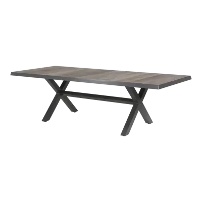 Tuintafel Castilla Negro Kruispoot 243x103 cm Tafel Buiten Tuin Lesli Living Tuintafel Castilla Negro Kruispoot 243x103 cm Tafel Buiten Tuin Lesli Living
