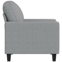 Fauteuil 60 cm stof lichtgrijs - thumbnail