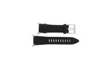 Horlogeband Seiko 7L22-0AS0 / SNL043P2 / 4LJ8JB Leder Zwart 22mm - thumbnail
