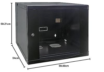 Intellinet 713863 19inch-wandkast (b x h x d) 540 x 593 x 600 mm 12 HE Zwart, Grijs