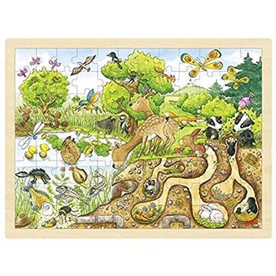 Goki puzzel natuur, 96st.