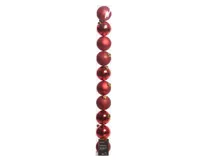 Kerstballen 6cm kunststof rood 10-dlg - thumbnail