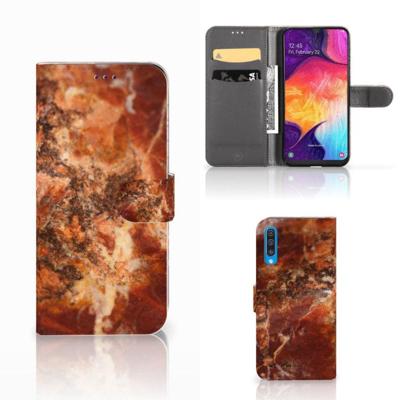 Samsung Galaxy A50 | Bookcase | Marmer Bruin