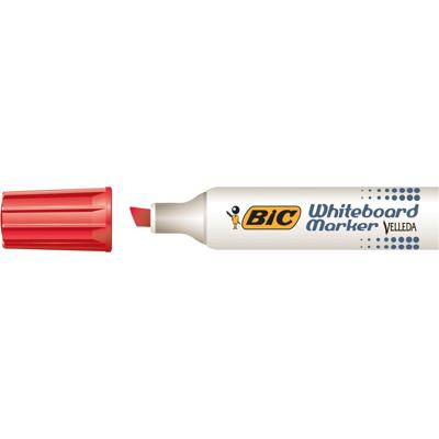 Whiteboardmarker Bic Velleda 1781 schuin large rood | 12 stuks