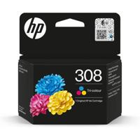Originele HP 308 driekleureninktcartridge (7FP20UE) voor HP Envy 6110, 6120, 6130, 6520, 6530 - thumbnail