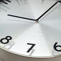 NeXtime ne-3289gs metalen wandklok - 40cm -stille klok - metaal - "reflection" - thumbnail