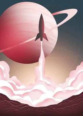 Komar Into Adventure Fotobehang Spacewalk - IAX4-0018