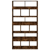 kamerscherm 100x33x187,5 cm bewerkt hout gerookt eikenkleurig - thumbnail