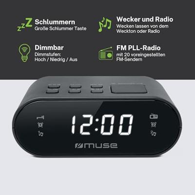 Radio alarmklok Muse M-10 CR - thumbnail