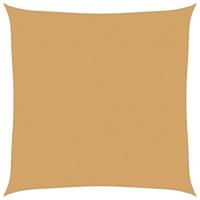 Zonnezeil 160 g/m vierkant 4x4 m HDPE zandkleurig - thumbnail