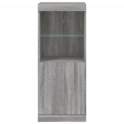Dressoir met LED-verlichting 41x37x100 cm grijs sonoma eiken Dressoir met LED-verlichting 41x37x100 cm grijs sonoma eiken