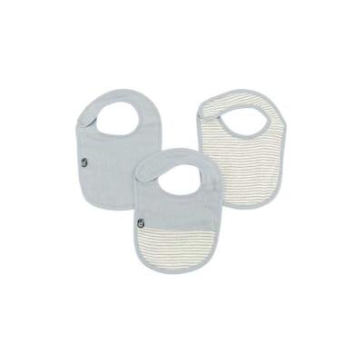 Verpakking van 3 slabbetjes - DOMIVA - 6-12 maanden - Katoenen gaas - Vintage blauw Verpakking van 3 slabbetjes - DOMIVA - 6-12 maanden - Katoenen gaas - Vintage blauw