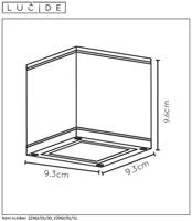 Lucide AVEN - Plafondspot Badkamer - 1xGU10 - IP65 - Wit - thumbnail