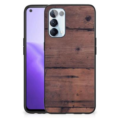 OPPO Reno5 5G | Find X3 Lite Houten Print Telefoonhoesje Old Wood