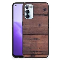 OPPO Reno5 5G | Find X3 Lite Houten Print Telefoonhoesje Old Wood - thumbnail