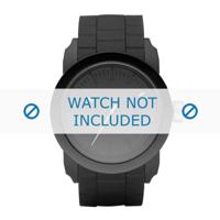 Horlogeband Diesel DZ1437 / Double Down Rubber Zwart 24mm - thumbnail