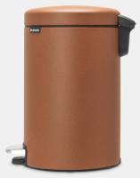 Brabantia Newicon Pedaalemmer 12 Liter Met Kunststof Binnenemmer - Mineral Cinnamon - thumbnail