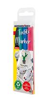 Eberhard Faber ef-578204 textielmarker 4 stuks + sjablonen - thumbnail
