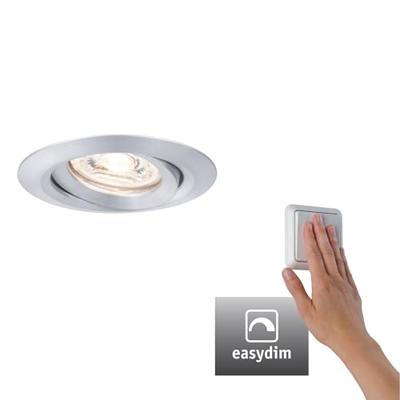 Paulmann 92974 EBL Nova mini Plus Coin LED-inbouwlamp LED LED vast ingebouwd 4.20 W Aluminium