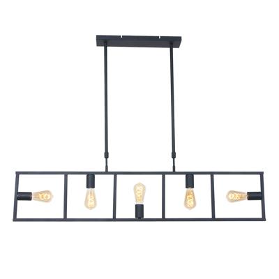 Steinhauer - Mexlite Racky - hanglamp 5 lichts - zwart