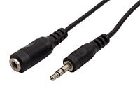 VALUE audio kabel 3,5mm M/F, zwart, 5 m - thumbnail