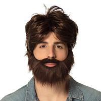 Boland Pruik met baard en snor - thumbnail