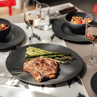 Villeroy & Boch Manufacture Rock Pizzabord zwart 32 cm - thumbnail