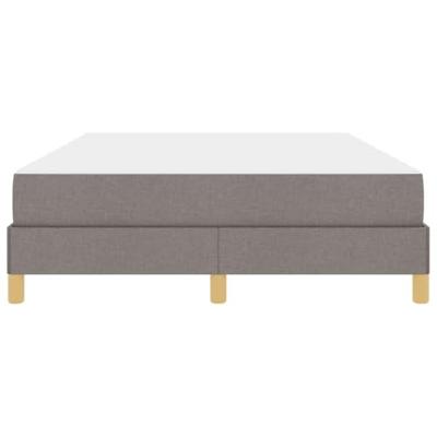 Boxspring bed Taupe, Bruin 160 x 200 cm Stof, Engineered Hout