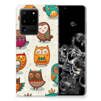 Samsung Galaxy S20 Ultra | TPU Hoesje | Vrolijke Uilen