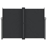 VidaXL Windscherm uittrekbaar 180x1200 cm zwart - thumbnail