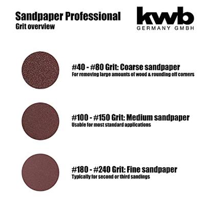kwb 818304 Schuurpapier Korrelgrootte (num) 40 (l x b) 185 mm x 93 mm 5 stuk(s) - thumbnail