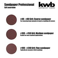 kwb 812080 Schuurpapier Korrelgrootte (num) 80 (l x b) 280 mm x 115 mm 10 stuk(s) - thumbnail