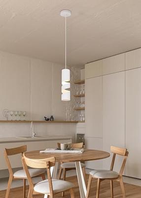 Trio Koker hanglampStream Ø 8cm - wit - 364000131