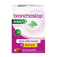 Bronchostop Direct Honing Hoestpastilles - thumbnail