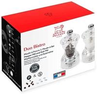 Peugeot Bistro peper- en zoutmolen 10 cm - transparant - acryl - thumbnail