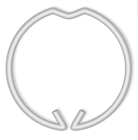 Light depot - inbouwspot veerring set 8 st. - metaal - Outlet - thumbnail