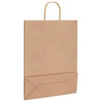 VidaXL Papieren zakken 50 st met hengsels 32x12x42 cm bruin - thumbnail